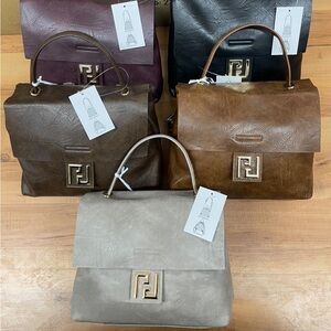 Elegant Vegan Leather Briefcase Collection